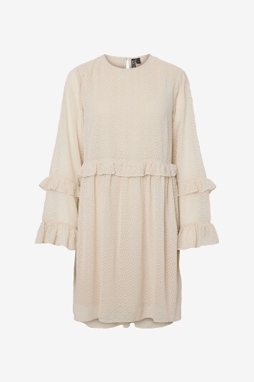 pieces   Kjole pcBabette LS Dress   Grå