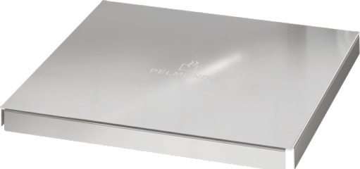 Pelmondo dekselplate til Cube, Barcube, Twintable Silver 390 x 390 x 20 mm