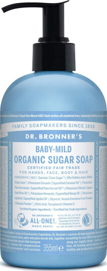 Dr. Bronner's Organic Sugar Soap Naked Unscented 355ml