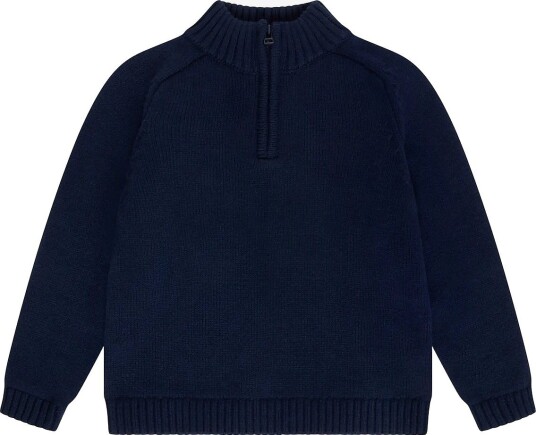 Huttelihut Pullover Knit W. Wool - BLACK IRIS - 98
