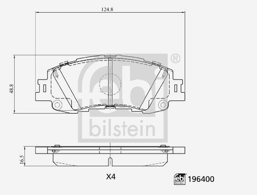 Bremseklosser FEBI BILSTEIN 196400