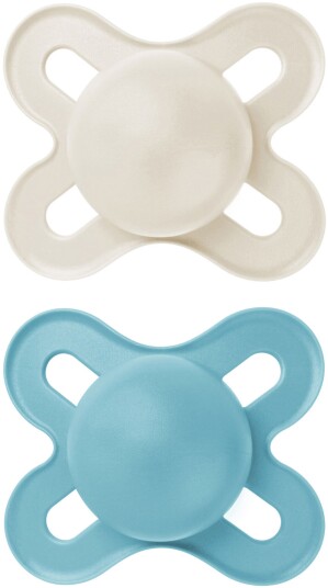 MAM Original Start Silikon Smokk 0-2m 2-pack Blå/Neutral