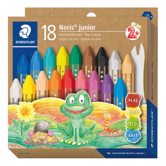 Staedtler Noris Junor Wax color, 18 pcs. +2 years 224 C18 Staedtler Noris Junor Wax color, 18 pcs. +2 years 224 C18