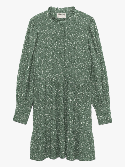 Vero Moda Aware Noelle Long Sleeve High Neck Short Dress Grønn S