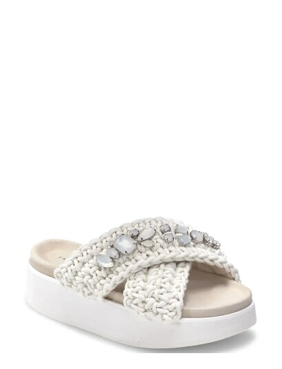 Inuikii Woven Stones Platform White 39