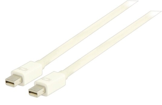 Valueline Mini Displayport -Kabel Mini DisplayPort Han - Mini DisplayPort Han 3.00 m Hvit