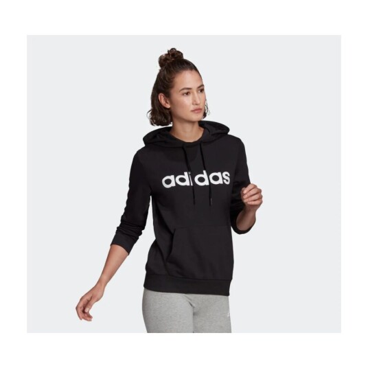 Adidas Sort Adidas W Lin Hettegenser Svart L