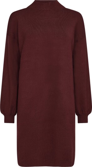 Vero Moda Maternity Vmmnancy Ls Funnelneck Dress Noos   Burgundy   XL