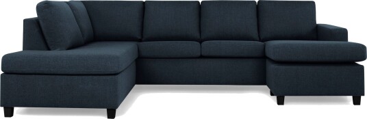 Crazy U sofa Large Divan Høyre Mørkeblå
