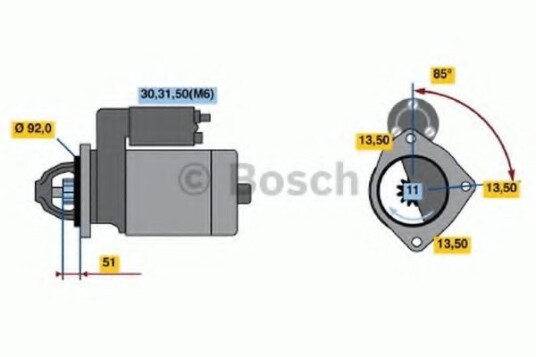 Starter BOSCH 0 986 017 320