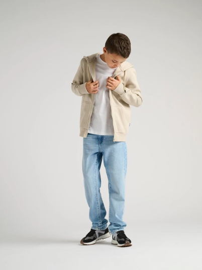 Only & Sons Jr Ceres Zip Hoodie Sweat Grå 158/164 Only & Sons Jr Ceres Zip Hoodie Sweat Grå 158/164