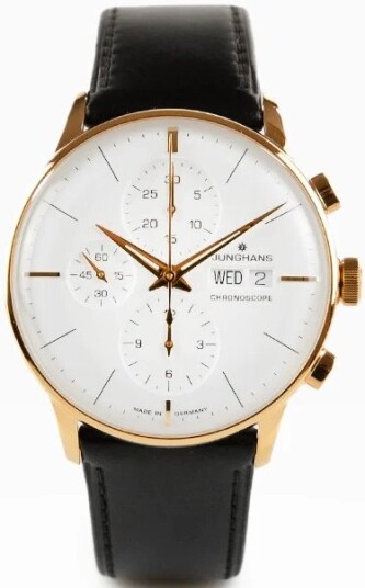 Junghans Herreklokke 27/7023.03 Meister Sølvfarget/Lær Ø40.7 mm