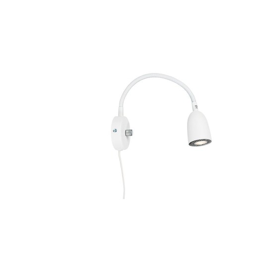 Belid Radiell Vegglampe Hvit med Flexarm