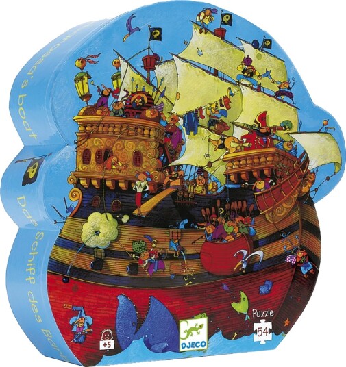 Djeco Puslespill 54 Brikker Barbarossas skip Djeco OneSize Puslespill