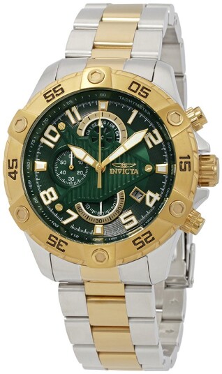 Invicta Herreklokke 26099 S1 Rally Grønn/Gulltonet stål Ø48 mm Invicta Herreklokke 26099 S1 Rally Grønn/Gulltonet stål Ø48 mm