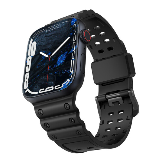 Hurtel Triple Protection Klokkereim for Apple Watch 38/40/41mm Svart