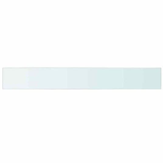vidaXL Hyllepaneler 2 stk klart glass 110x15 cm