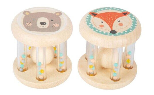 Small Foot  Wooden Rattle Animal Set of 2