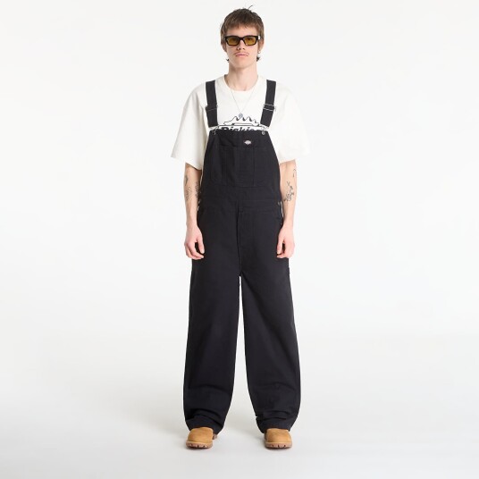 Dickies Men's Canvas Bib Black XL
