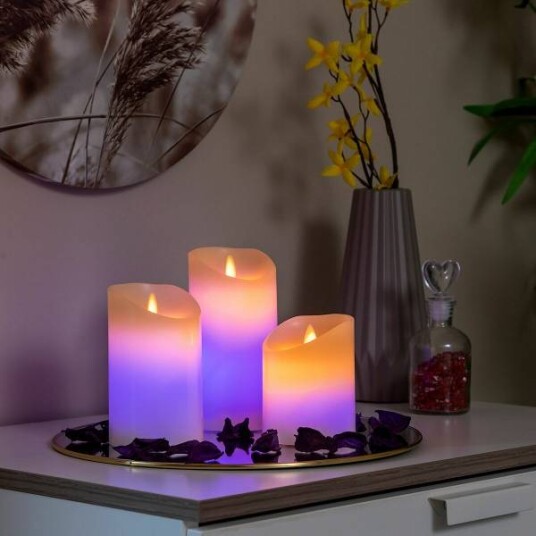 Led kubbelys flerfarget med fjernkontroll