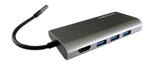 LC Power LC-HUB-C-MULTI-5 - docking station - USB-C - HDMI - GigE