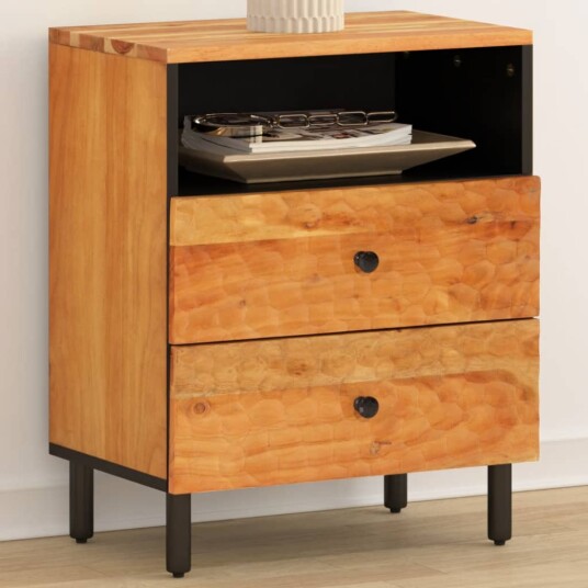 Nattbord 50x33x60 cm heltre akasie 8720845422837