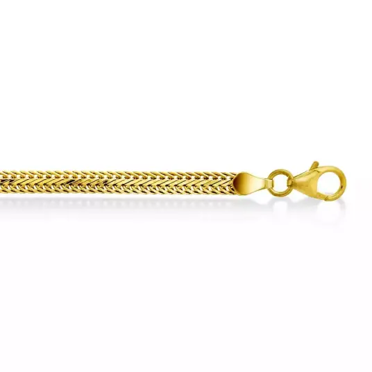 Armbånd i forgylt sølv, 19 cm Armbånd i forgylt sølv, 19 cm