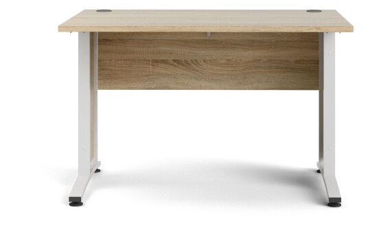 Tvilum Prima Skrivebord - Lys tre m/hvite ben - 80x120 Unoliving