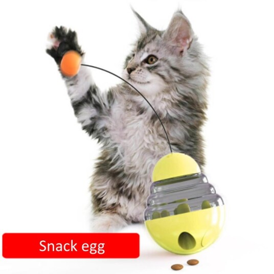 Katteleker Snack Egg For Katt 12.5Cm -Gul