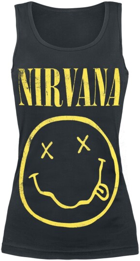 Nirvana Topp Smiley S til XL Damer svart
