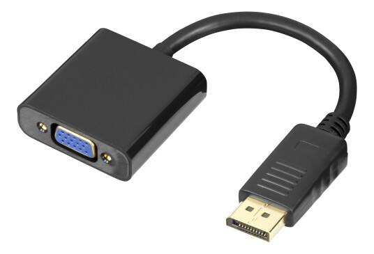 DELTACO VGA - DisplayPort adapter 1080p 60Hz 0.2m black