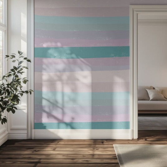 Tapet Pastellstriper
