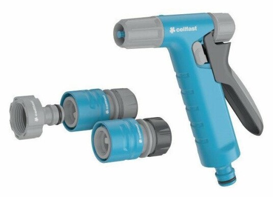 Cellfast Ideal Hydron spr??ytepistol til hageslange med hurtigkobling 1/2 5/8"