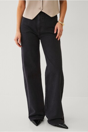 Levi's Jeans Ribcage Wide Leg H223 Svart Levi's Jeans Ribcage Wide Leg H223 Svart