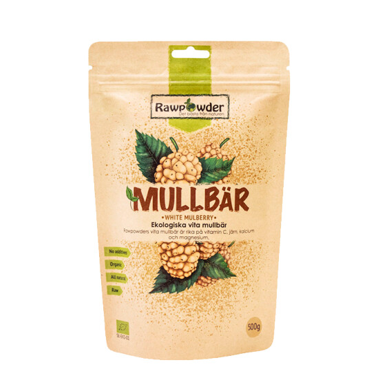 Økologisk Hvite Morbær, 500 g