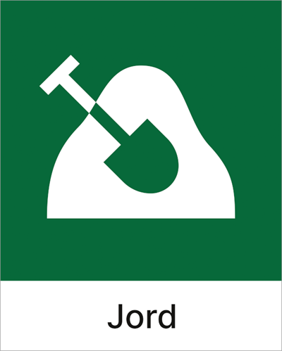 Jo Safety Kildesorteringsskilt Jord KI0003
