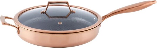 HÃ¢ws Santo Sauterpanne 28 Cm Med Lokk Og Hybridbelegg  -  Rose Gold