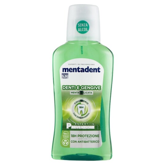 Munnvann med sink MENTADENT Teeth og Gum 300 ml Munnvann med sink MENTADENT Teeth og Gum 300 ml