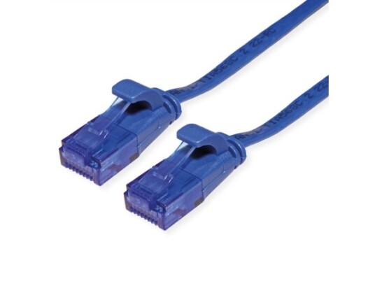 Value 21.99.2052 2 M Cat6a U/Utp Utp Rj-45 Rj-45 Blå