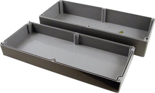 Hammond Electronics 1590ZGRP264 600 × 250 × 160 mm Polyester Grå Kabinett