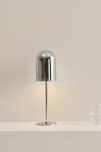 ARA bordlampe LED bærbar Krom
