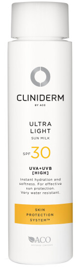 Cliniderm Ultra Light Solkrem SPF 30 Balsam 150 ml
