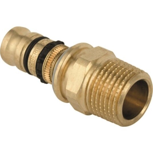 Geberit 1875112 Overgang utvendig gjenge, spissende 16 x 15 mm