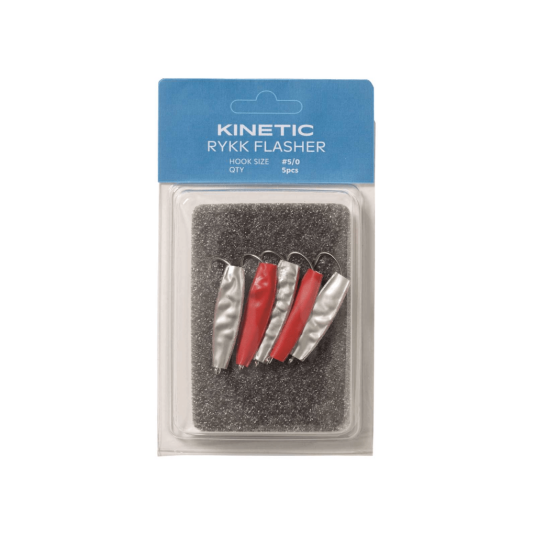 Kinetic Rykk Flasher 5/0 Sølv/Rød