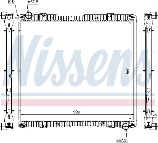 Radiator NISSENS 64067A