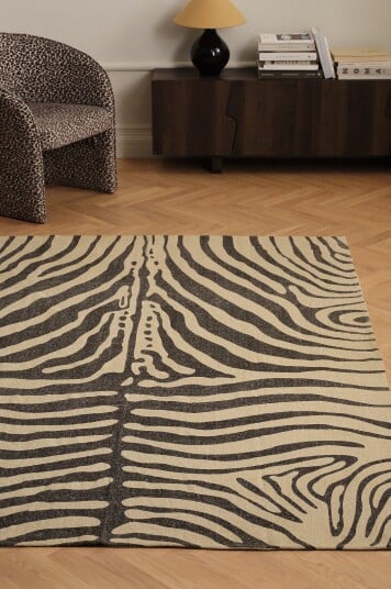 Ellos Home Bomullsteppe Zebra Brun