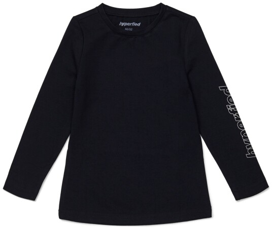 Hyperfied Jersey Logo Long Sleeve Top Anthracite 98-104