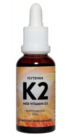 Flytende K2 med vitamin D3 Flytende K2 med vitamin D3