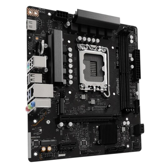 ASRock H810M-H MicroATX Hovedkort med DDR5, PCIe 4.0 og M.2