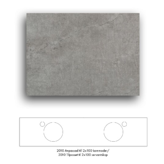 Macro Design Crown+ Dekton Benkeplate 161-201cm Soke / 201cm Macro Design Crown+ Dekton Benkeplate 161-201cm Soke / 201cm